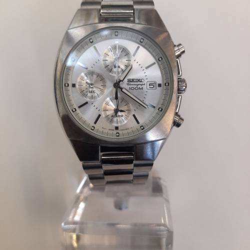 Vintage Seiko 7T62 Brushed Case Alarm Chronograph