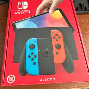 新淨少玩Nintendo Switch OLED再送Nintendo Switch Sports原裝遊戲