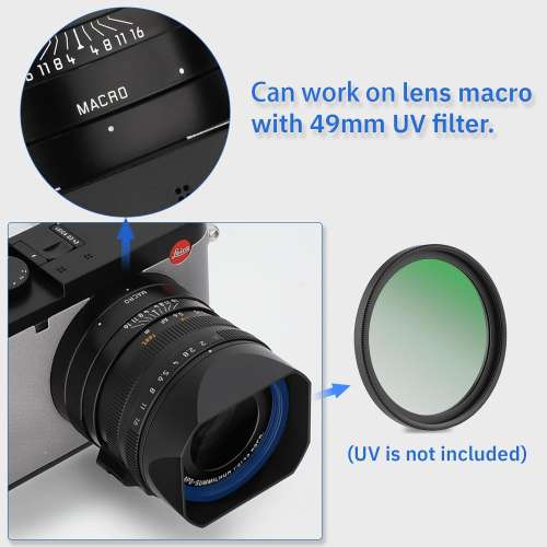 Haoge Metal Lens Hood For Leica Q3-43 金屬遮光罩 LH-LQ343