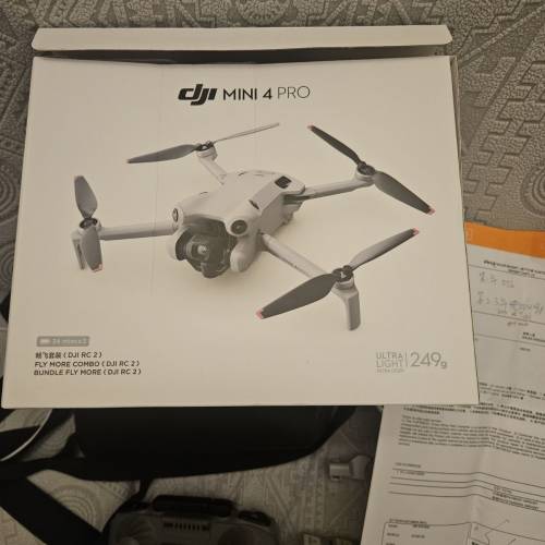99%新Dji mini 4pro RC2 combo 3粒普通電池 電池盒管家 仲有2年保養