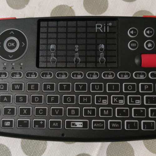 全新雙模無線多媒體鍵盤附觸控板滑鼠 Rii I4 藍牙 4.0 附 2.4G 無線迷你鍵盤附滾動...
