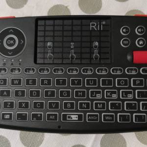 全新雙模無線多媒體鍵盤附觸控板滑鼠 Rii I4 藍牙 4.0 附 2.4G 無線迷你鍵盤附滾動...