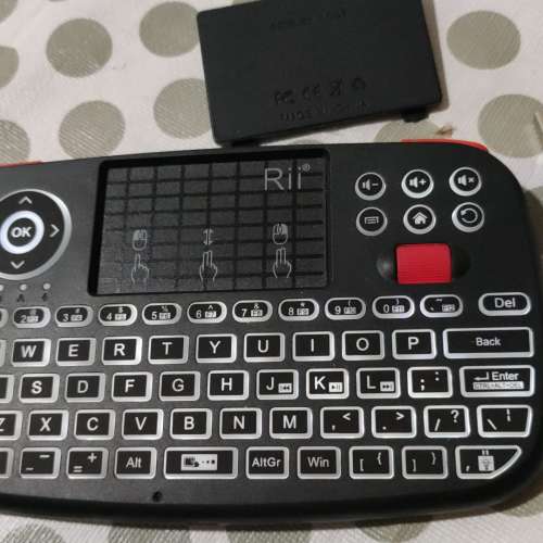 全新雙模無線多媒體鍵盤附觸控板滑鼠 Rii I4 藍牙 4.0 附 2.4G 無線迷你鍵盤附滾動...