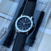 Bvlgari GMT Date Back Dial BB 33SL GMT Stainless Steel Automatic no cartier