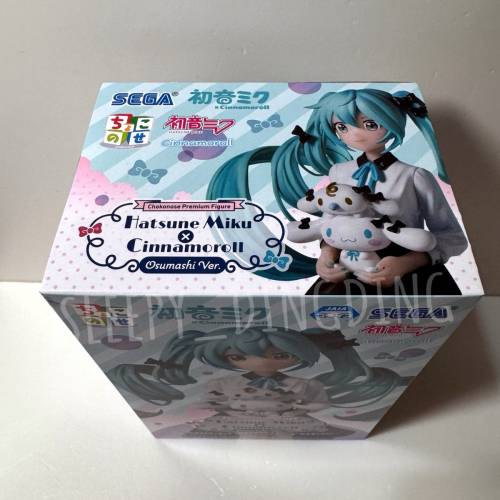 日本帶回 日本正版 Sega Chokonose 初音未來 &times; 玉桂狗 Osumashi Ver. 全新 只限順...