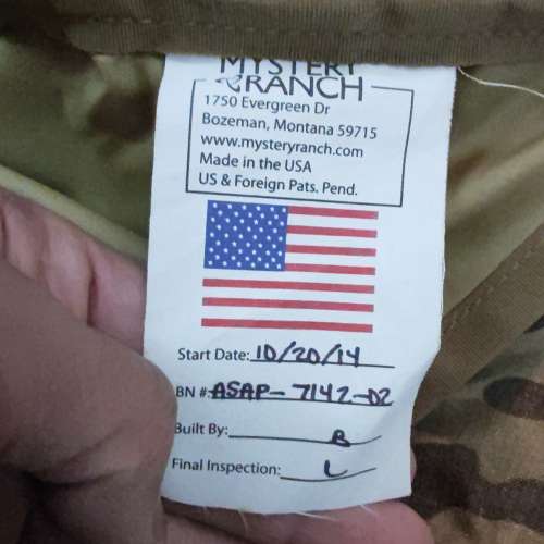 Mystery ranch ASAP MC  美制