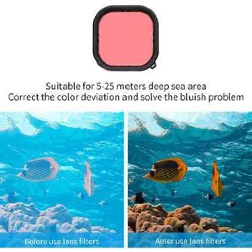 TELESIN Professional 45M Diving Waterproof Case Combo With Filter Set For HERO