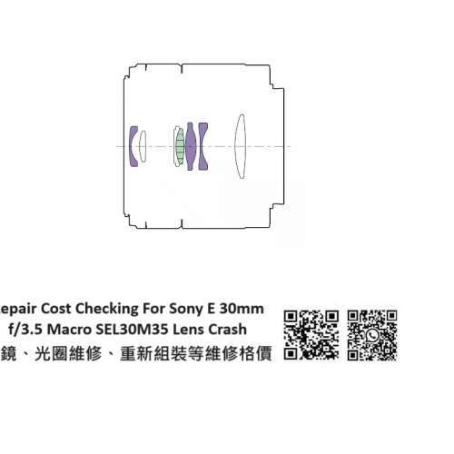 Repair Cost Checking For Sony E 30mm f/3.5 Macro SEL30M35 Lens Cleaning