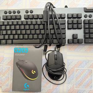 Logitech G813(紅軸) + G203
