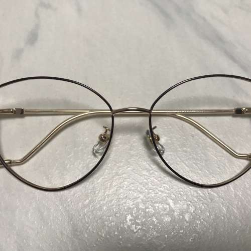 防藍光修面型猫眼眼鏡(A109)