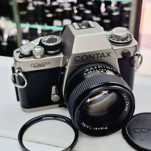 CONTAX S2 60 YEARS +CONTAX CARL ZEISS PLANAR 50MM F1.4 T* 正常 有測光 玻璃清 ...
