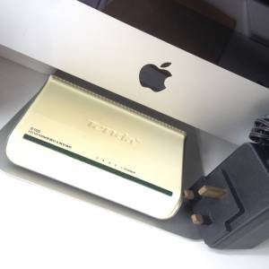 💻 TENDA 5-Port 10/100Mbps Switch S105 Plastic case Yellowing USED 5口 交換器 ...