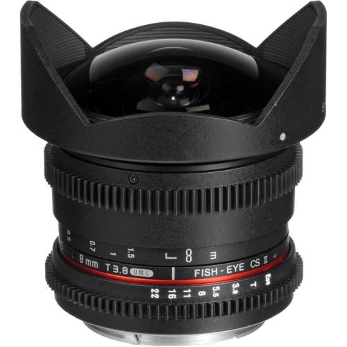 Samyang 8mm T3.8 UMC VDSLR Fish-Eye CS II Lens for Nikon 魚眼手動調焦電影鏡頭