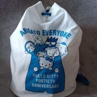 全新 GIORDANO HELLO KITTY 沙灘袋 索袋 背囊 索繩袋 束繩袋