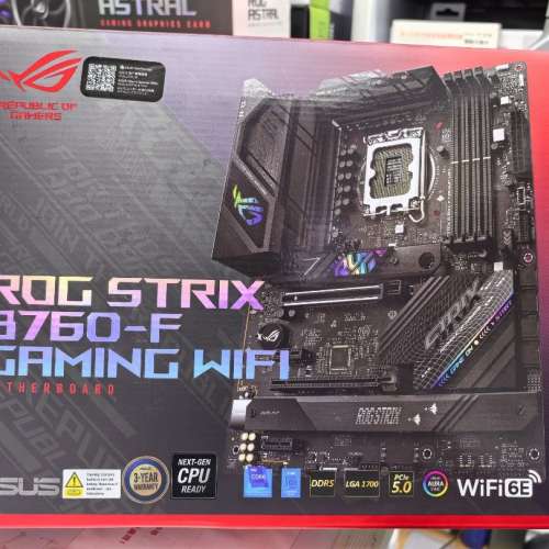 ASUS ROG B760-F + i7 14700KF 套裝 行貨有盒有單 保至2027年 另可搭配i7 14700K i...