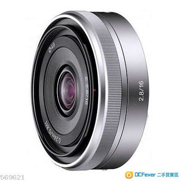 100% 全新水貨 Sony SEL16F28 E 16mm F2.8 原裝盒 銀色 現貨 少量