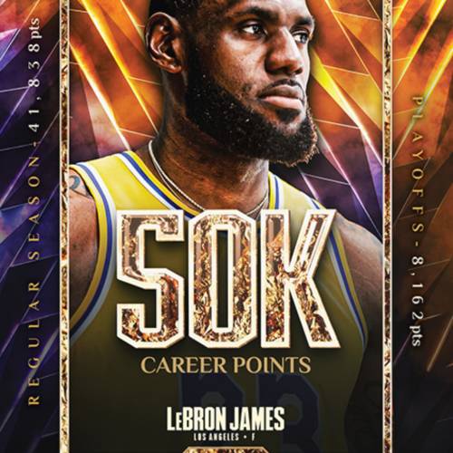 Lebron James - 2025 Topps Now Basketball Card 50000 Career Points