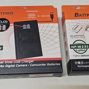 Battpro Fuji W235 電池/义座套裝