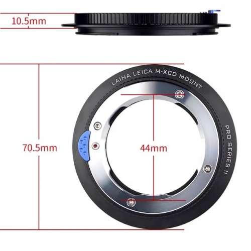 LAINA Contax / Yashica And Leica M Range To Hasselblad XCD Mount Adaptor - Brass