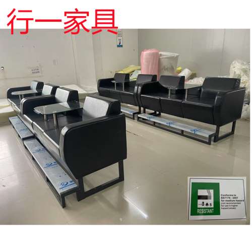 香港自助台球厅休息区梳化茶几配套批发，波球室沙发，茶几定制，配有证书