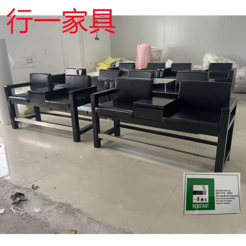 香港自助台球厅休息区梳化茶几配套批发，波球室沙发，茶几定制，配有证书