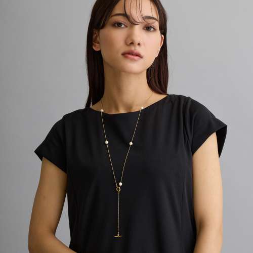 7折，只限一天🔥日本製造❗️金色 18K 鍍金珍珠頸鍊套索