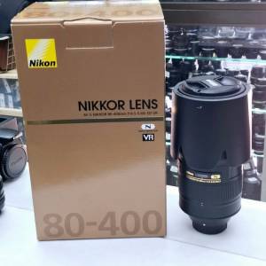 NIKON AF-S NIKKOR 80-400MM F4.5-5.6G ED VR LIKE NEW FULL SET