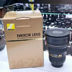 NIKON AF-S NIKKOR 14-24MM F2.8G ED LIKE NEW FULL SET