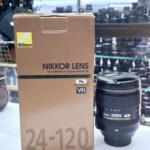 NIKON AF-S NIKKOR 24-120MM F4G ED VR LIKE NEW FULL SET