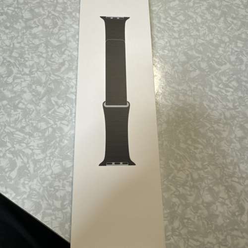 全新APPLE Watch 皮革手帶 - 44mm 黑色 L size