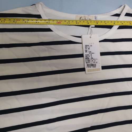 全新黑白間條長袖T-Shirt 上衣 T恤 襯衫 襯衣 tee恤 長袖衫