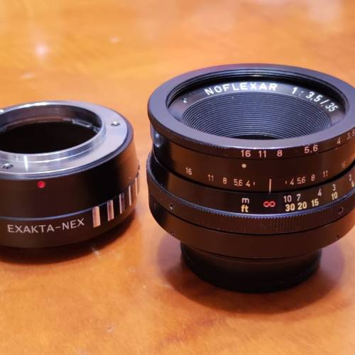 德製 Novoflex Noflexar 35mm f3.5 Macro 手動鏡 Exakta Mount + Sony E Mount 轉接環