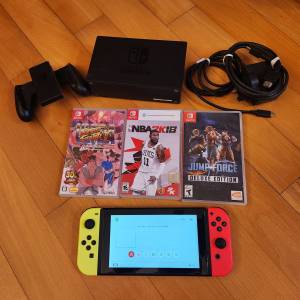 Switch 行貨主機連3隻games