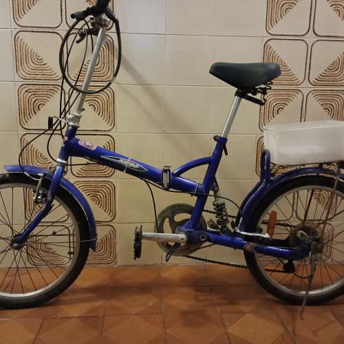 20 吋  藍色摺車