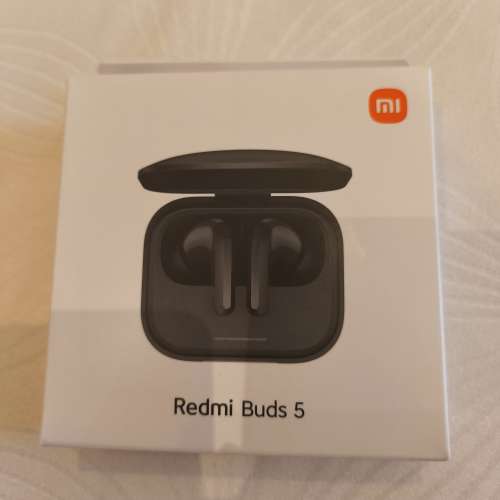 100% new Xiaomi Redmi Buds 5 藍牙耳機  全新未拆封  黑色