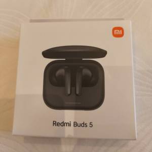 100% new Xiaomi Redmi Buds 5 藍牙耳機  全新未拆封  黑色