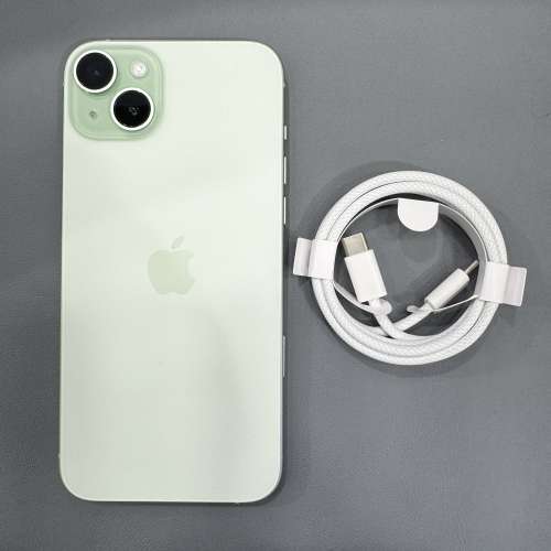 99%New iPhone 15 Plus 128GB 綠色 香港行貨 電池100% 有配件 自用首選超值