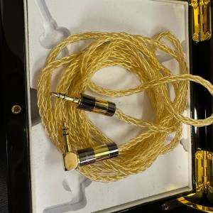 單晶銀鍍4n金 3.5mm aux 對錄線 2.5米
