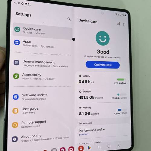 Samsung Fold 5 （F946U) 512gb (dot) 有點 有中文