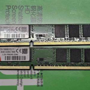 雜牌DDR3 1600 8Gx2 $50