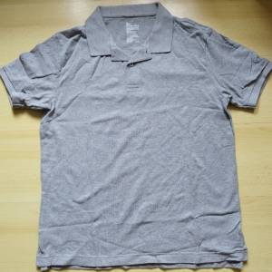 MUJI 無印良品灰色polo shirt大碼