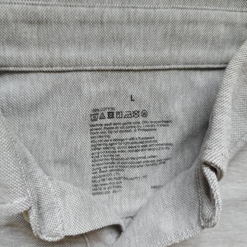 無印良品灰色polo L碼