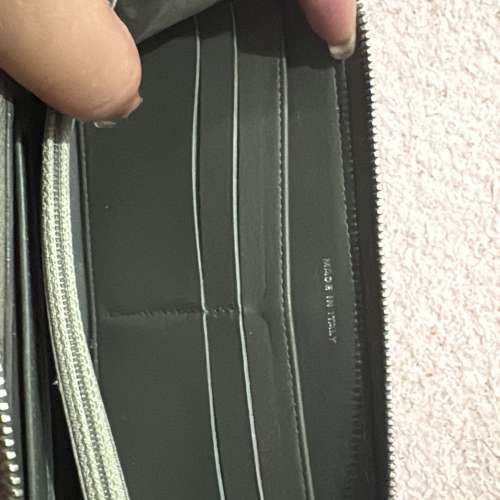 Chanel Coco Mark Round Zip Brilliant Black Authentic Caviar Skin Long Wallet SHW