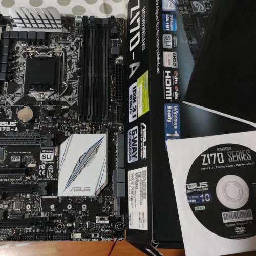 ASUS Z170-A ATX主版 (正版Window10Pro) Socket 1151 支援6、7代CPU