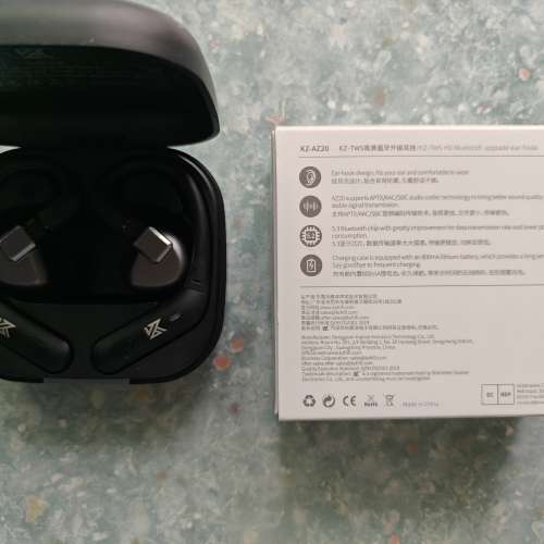 KZ AZ20 APTx adaptive Bluetooth ear hook for 0.78/0.75 earphones
