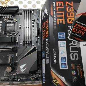 技嘉 Z390 AORUS ELITE ATX主機版 (正版Window10Home啟用碼) Socket 1151 適合8、9...