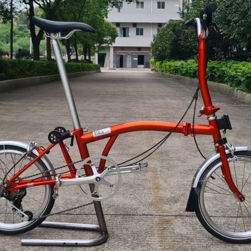 2025 Fika P6 國布 小布款 外6速鉻鉬鋼折叠車 送前後蛙燈叮叮