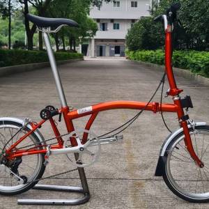 2025 Fika P6 國布 小布款 外6速鉻鉬鋼折叠車 送前後蛙燈叮叮