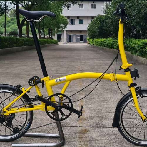 2025 Fika P6 國布 小布款 外6速鉻鉬鋼折叠車 送前後蛙燈叮叮