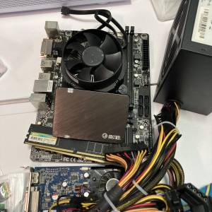 小型電腦組合g4560、glgabyte h150-si、影馳240gb，亮機卡、500w火牛、ddr4-2400-4...